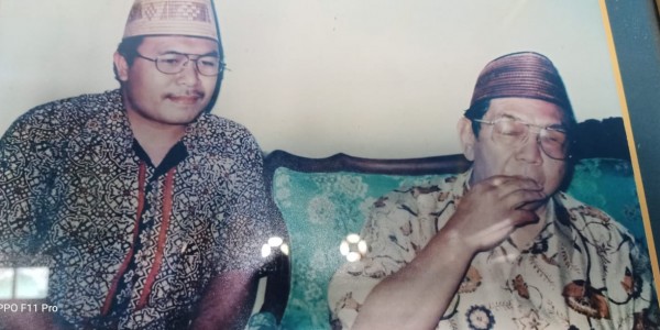 HM Misbahus Salam dan KH. Abdurrahman Wahid (Foto:istimewa)